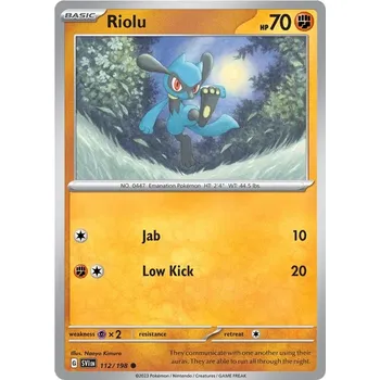 Sběratelská karetní hra Riolu 112/198 - Scarlet & Violet Typ karty: Non-Holo