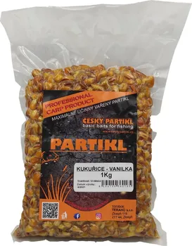 Návnadová surovina Český partikl kukuřice vanilka 1 kg