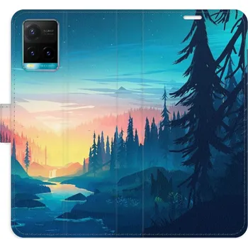 Pouzdro na mobilní telefon Flipové pouzdro iSaprio - Magical Landscape - Vivo Y21 / Y21s / Y33s