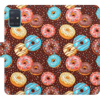 Pouzdro na mobilní telefon Flipové pouzdro iSaprio - Donuts Pattern - Samsung Galaxy A51