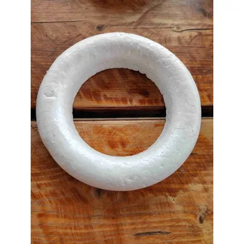 Věnec Ø14,5 cm polystyren seříznutý bílá