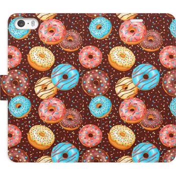 Pouzdro na mobilní telefon Flipové pouzdro iSaprio - Donuts Pattern - iPhone 5/5S/SE