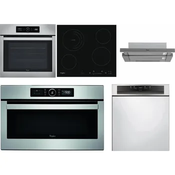 Set domácích spotřebičů WHIRLPOOL ABSOLUTE AKZ9 6230 IX + WHIRLPOOL AKT 8900 BA + WHIRLPOOL AKR 749/1 IX + WHIRLPOOL ABSOLUTE AMW 730 IX + WHIRLPOOL WBC 3C34 PF X