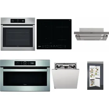 Set domácích spotřebičů WHIRLPOOL ABSOLUTE AKZ9 6230 IX + WHIRLPOOL WL B8160 NE + WHIRLPOOL AKR 5390/1 IX + WHIRLPOOL ABSOLUTE AMW 730 IX + WHIRLPOOL WIO 3T133 PLE + WHIRLPOOL ART 66112
