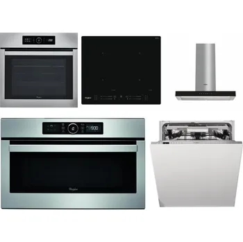 Set domácích spotřebičů WHIRLPOOL ABSOLUTE AKZ9 6230 IX + WHIRLPOOL WL S7260 NE + WHIRLPOOL WHBS 62F LT K + WHIRLPOOL ABSOLUTE AMW 730 IX + WHIRLPOOL WIO 3T133 PLE