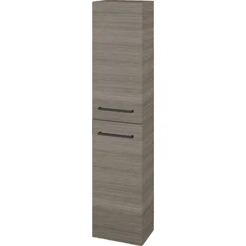 Koupelnový nábytek Dřevojas Vysoká skříň DOS SV1D2 35 - D03 Cafe / Úchytka T06 / D03 Cafe / Levé