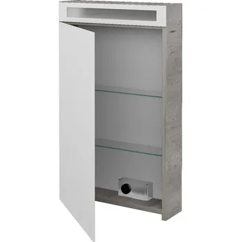 Koupelnový nábytek Dřevojas Jednodveřová galerka AIR GAOE 50 - D01 Beton / Levé