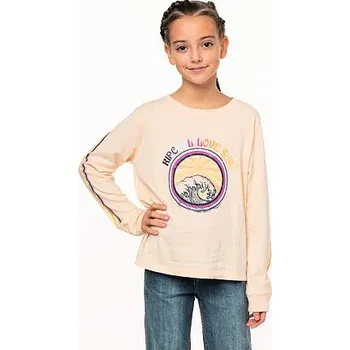 Dámské tričko Tričko Rip Curl TEEN LILY LS TEE Light Orange velikost 10