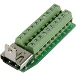 TRU COMPONENTS 1229327 HDMI konektor zásuvka, vestavná horizontální Pólů: 20 stříbrná 1 ks