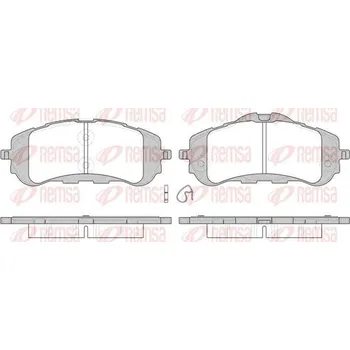 Brzdová destička Sada brzdových destiček, kotoučová brzda REMSA 1559.00