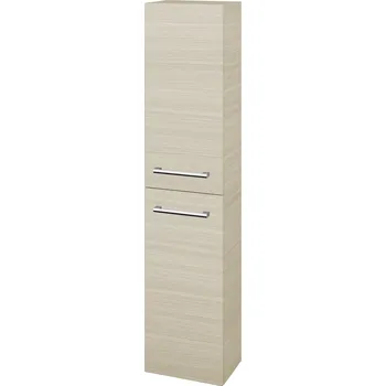 Koupelnový nábytek Dřevojas Vysoká skříň DOS SV1D2 35 - D04 Dub / Úchytka T03 / D04 Dub / Levé