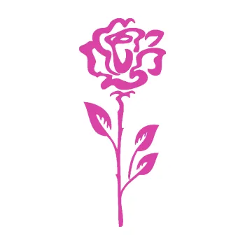 Samolepící dekorace SAMOLEPKA Růže 008 pravá (16 - růžová) NA AUTO, NÁLEPKA, FÓLIE, POLEP, TUNING, VLASTNÍ TEXT, TISK, AUTOSAMOLEPKY.cz, POLEPY, OBRÁZEK, LOGO, SAMOLEPKY