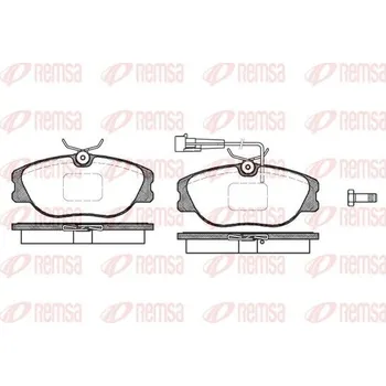 Brzdová destička Sada brzdových destiček, kotoučová brzda REMSA 0305.31