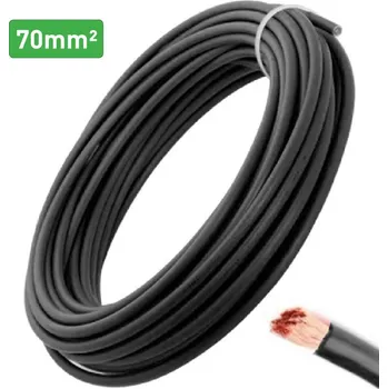 elektrický kabel Kabel - 70mm², ČERNÝ