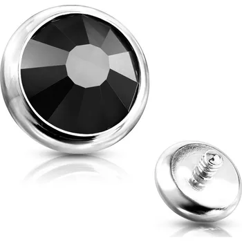 Piercing Šperky4U Náhradní kamínek k labretě, průměr 4 mm - ND005-04K