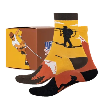 Pánské ponožky Dárkový set - Ferrata + Hory - velikost 43-46 (Velikost 43-46)