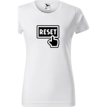 Dámské tričko - Reset Barva: Černá, Velikost: 2XL