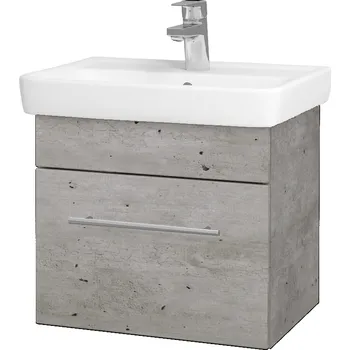 Koupelnový nábytek Dřevojas Koupelnová skříňka SOLO SZZ 50 - D01 Beton / Úchytka T02 / D01 Beton