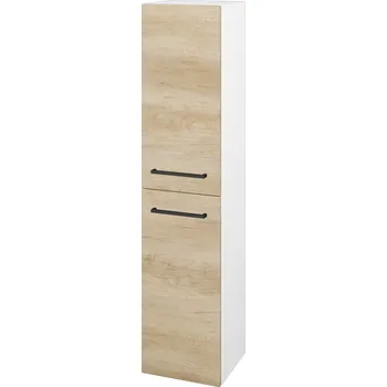 Koupelnový nábytek Dřevojas Vysoká skříň DOS SVD2 35 - N01 Bílá lesk / Úchytka T06 / D15 Nebraska / Levé