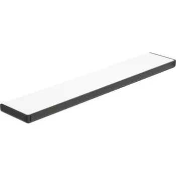 Drátěná police Roca Tempo polička, 60x11 cm, kov/sklo, černá (A817027CN0)