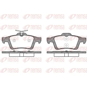Brzdová destička Sada brzdových destiček, kotoučová brzda REMSA 0842.30