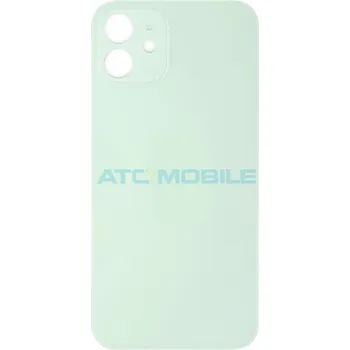 Náhradní kryt pro mobilní telefon iPhone 12 zadní kryt (sklo) zelený s logem (OEM) - Big Hole a zpět 16 Kč s ATC Clubem