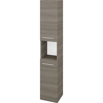 Koupelnový nábytek Dřevojas Vysoká skříň DOS SVD2O 35 - D03 Cafe / Úchytka T04 / D03 Cafe / Levé