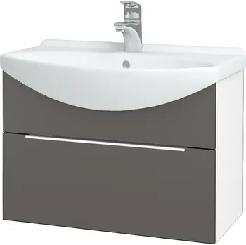 Koupelnový nábytek Dřevojas Koupelnová skříňka TAKE IT SZZ 65 - N01 Bílá lesk / Úchytka T05 / N06 Lava