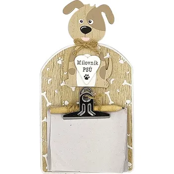 Obraz Nekupto Dřevěná cedulka s klipem Milovník psů