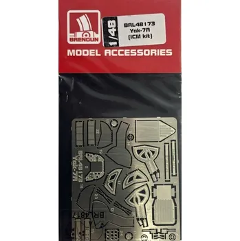 Plastikový model 1/48 Yak-7A - detail PE set (ICM)
