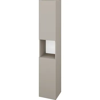 Koupelnový nábytek Dřevojas Vysoká skříň DOS SVD2O 35 - N07 Stone / Bez úchytky T31 / N07 Stone / Pravé