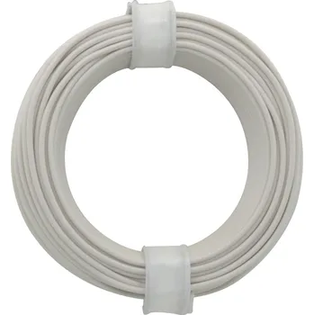 Modelová železnice Kabel bílý 0,14mm 10m - Donau 118-5SB