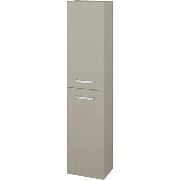 Koupelnový nábytek Dřevojas Vysoká skříň DOOR SV1D2 35 - M05 Béžová mat / Úchytka T01 / M05 Béžová mat / Levé