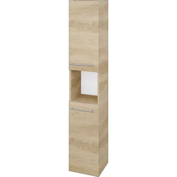 Koupelnový nábytek Dřevojas Vysoká skříň DOS SVD2O 35 - D15 Nebraska / Úchytka T02 / D15 Nebraska / Levé