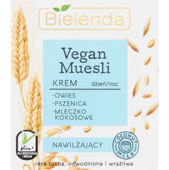 Pleťový krém Bielenda Vegan Muesli hydratační pleťový krém pro denní a noční použití, 50 ml