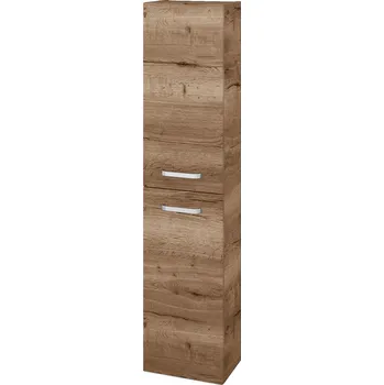 Koupelnový nábytek Dřevojas Vysoká skříň DOOR SV1D2 35 - D21 Tobacco / Úchytka T01 / D21 Tobacco / Levé