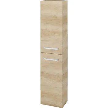 Koupelnový nábytek Dřevojas Vysoká skříň DOS SV1D2 35 - D15 Nebraska / Úchytka T01 / D15 Nebraska / Pravé