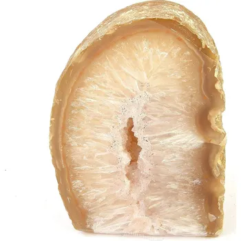 Přírodní kámen Achátová geoda s dutinkou z Brazílie 512g