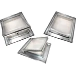 Pozinkovaný střešní výlez 60 x 60 cm do ploché krytiny s makrolonem