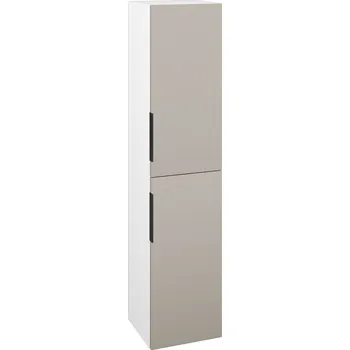 Koupelnový nábytek Dřevojas Vysoká skříň DOS SVD2 35 - N01 Bílá lesk / Úchytka T07 / N07 Stone / Pravé