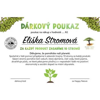 Dárkový potravinový koš Dárkový poukaz 250 - 5.000 Kč 5.000 Kč