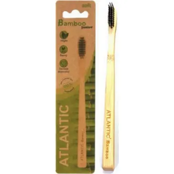 Zubní kartáček Atlantic Bamboo Junior měkký zubní kartáček z bambusu pro děti 1 kus
