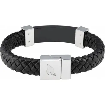 Náramek Pletený kožený náramek Zippo 45056