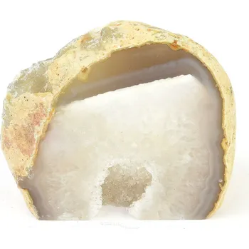 Přírodní kámen Achátová geoda s dutinkou z Brazílie 351g