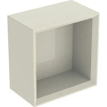 Koupelnový nábytek Geberit iCon čtvercový box, 22,5x13,2x22,5 cm,písková šedá/lakované s vysokým leskem (502.321.JL.1)