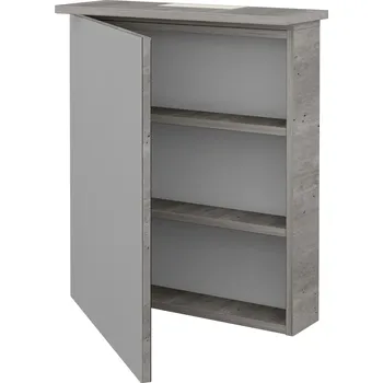 Koupelnový nábytek Dřevojas Jednodveřová galerka SANI GAO 60 - D01 Beton / Levé