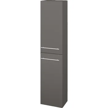 Koupelnový nábytek Dřevojas Vysoká skříň DOS SV1D2 35 - N06 Lava / Úchytka T02 / N06 Lava / Levé