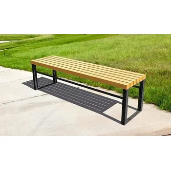 Zahradní lavice Zahradní lavička Republika bez opěradla 1500 mm se smrkovými latěmi + doprava zdarma