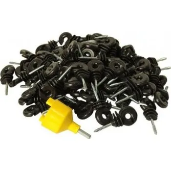 Vázací drát Izolátor pro drát a opletení se šroubovákem 90ks MZR 25369