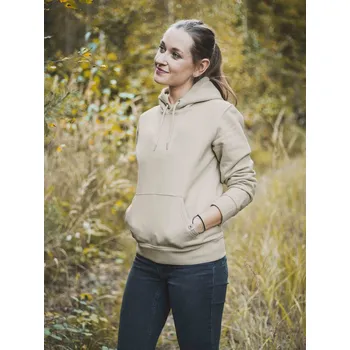 Dámská mikina Dámská mikina Bez potisku - béžová Pískově béžová L